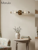Load image into Gallery viewer, American Vintage Glass Lantern Shaped Horizontal Eloise Wall Sconce
