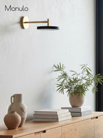 Cargar imagen en el visor de la Galería, Aplique de pared metálico monocromático escandinavo: iluminación para la decoración del dormitorio
