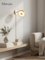 Cargar imagen en el visor de la Galería, Aplique de pared metálico monocromático escandinavo: iluminación para la decoración del dormitorio
