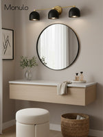 Load image into Gallery viewer, Metio Dome Vanity Wall Light – Mid-Century Fixture for Bathroom
