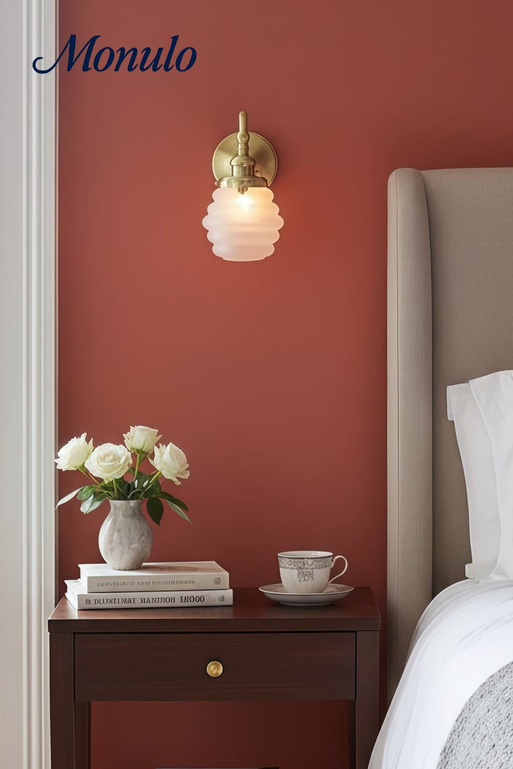 Aplique de pared Capigia Contemporary Beehive Screen – Elegante aplique para dormitorio o pasillo