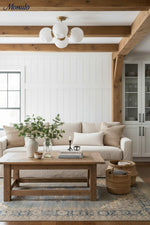 Bild in Gallery-Viewer laden, Pawrior Zeitgenössische Glas-Deckenleuchte – Geeignet für Flur &amp; Wohnzimmer
