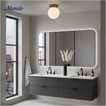 Load image into Gallery viewer, Rivolence Low-Profile Flush Mount Ceiling Lamp – Mid-Century Inspired Design