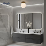 Load image into Gallery viewer, Rivolence Low-Profile Flush Mount Ceiling Lamp – Mid-Century Inspired Design