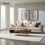 Load image into Gallery viewer, Pelviona Ribbed Glass &amp; Antique Brass Table Lamp – Modern Accent Lighting for Living Room