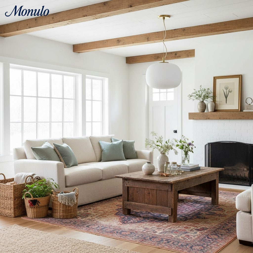 Lámpara colgante minimalista Lumivelle de cristal opalino: luz colgante de altura ajustable para cocina y comedor.