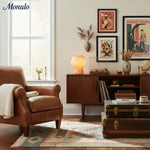 Load image into Gallery viewer, Rivrona Ribbed Glass Texture Modern Table Lamp – Designer Accent Lighting for Bedroom &amp; Living Room