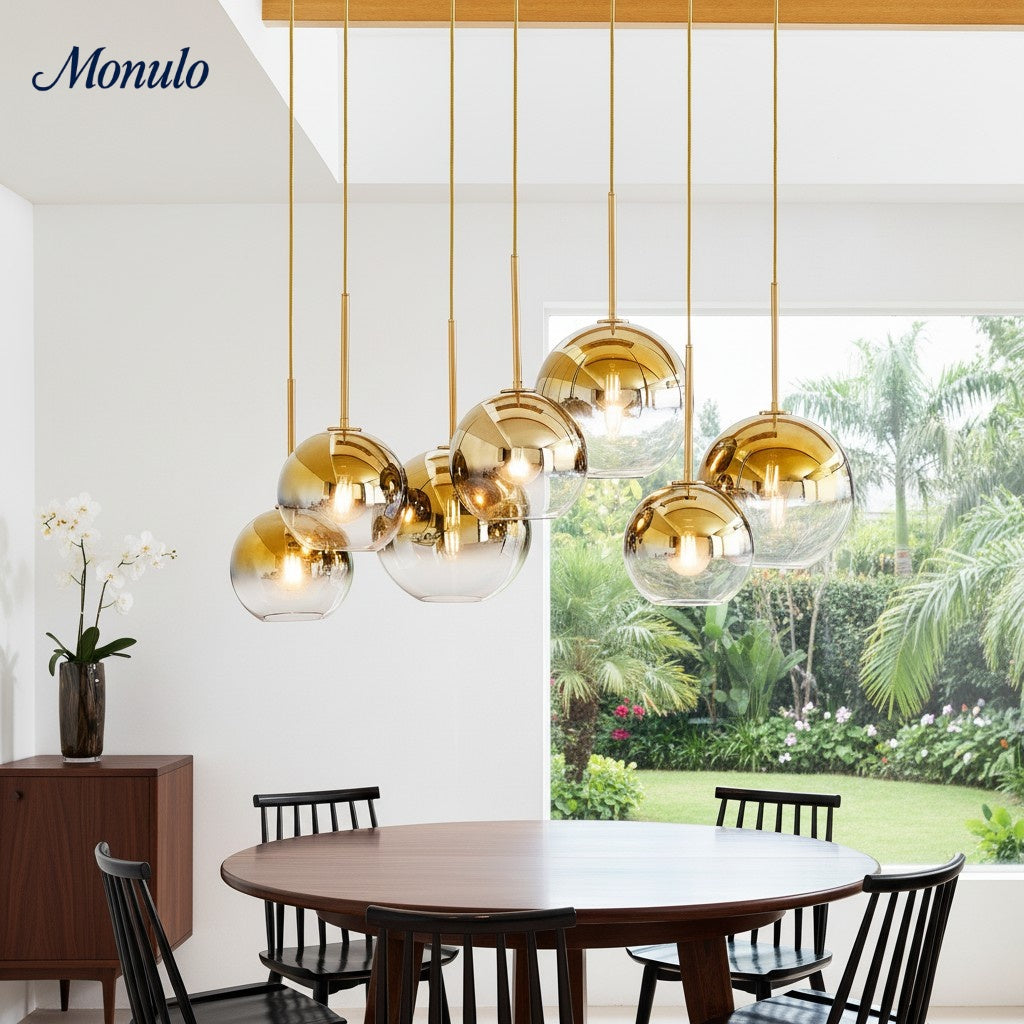 Selvion Contemporary Style Sculptural 7-Light chandelier – Perfect for Entryway or Office