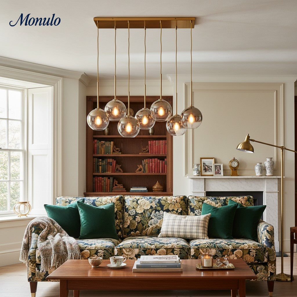 Selvion Contemporary Style Sculptural 7-Light chandelier – Perfect for Entryway or Office