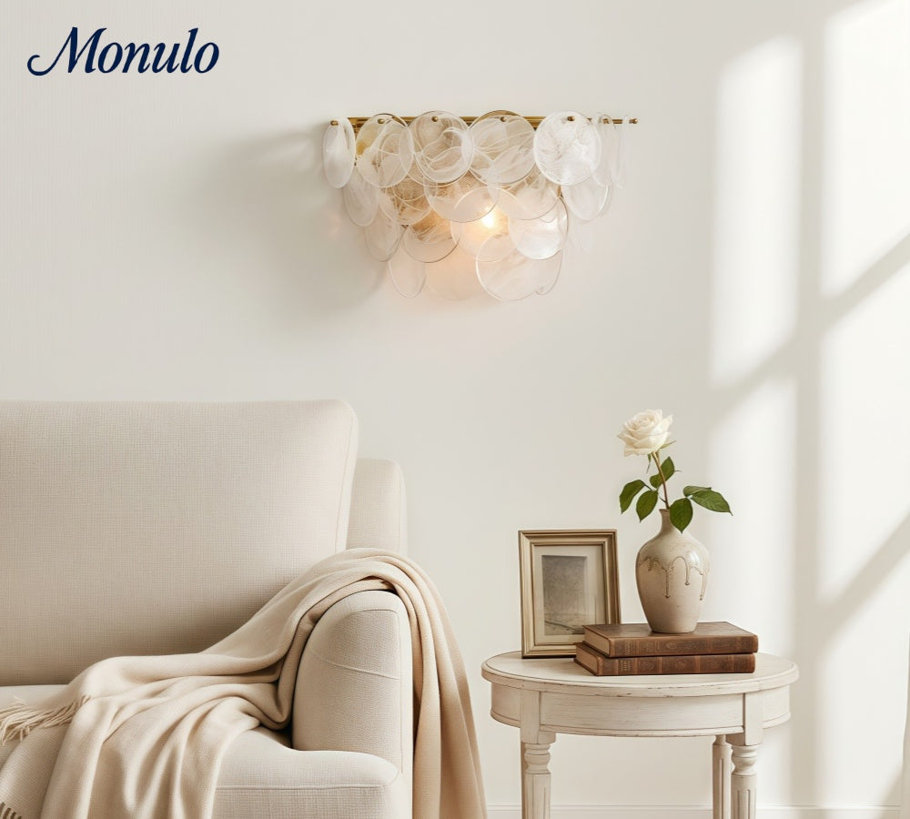 Sevra Modern Glass Disc Wall Lamp – Sleek Wall Mounted Accent Light for Home Interiors