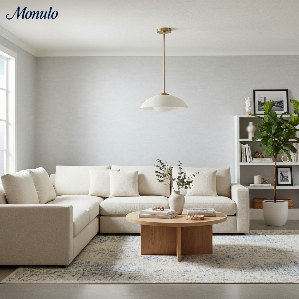 Elorina Pendelleuchte - Perforierter Metallschirm, Champagnerbronze