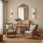 Bild in Gallery-Viewer laden, Rivora gerippte geriffelte Glas doppelte kurze Wandleuchte – moderne Innen-/Außenwandleuchte
