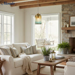 Load image into Gallery viewer, Helvo Mid-Century Inspired Glass Shade Pendant – Stylish Pendant Lighting for Living Area
