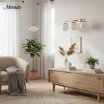 Cargar imagen en el visor de la Galería, Lámpara de tocador LED regulable de cristal Glorica – Lámpara de baño minimalista tipo globo