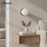 Charger l'image dans la visionneuse de galerie, Applique murale Glorica en verre dépoli – Lampe murale minimaliste pour salon et chambre