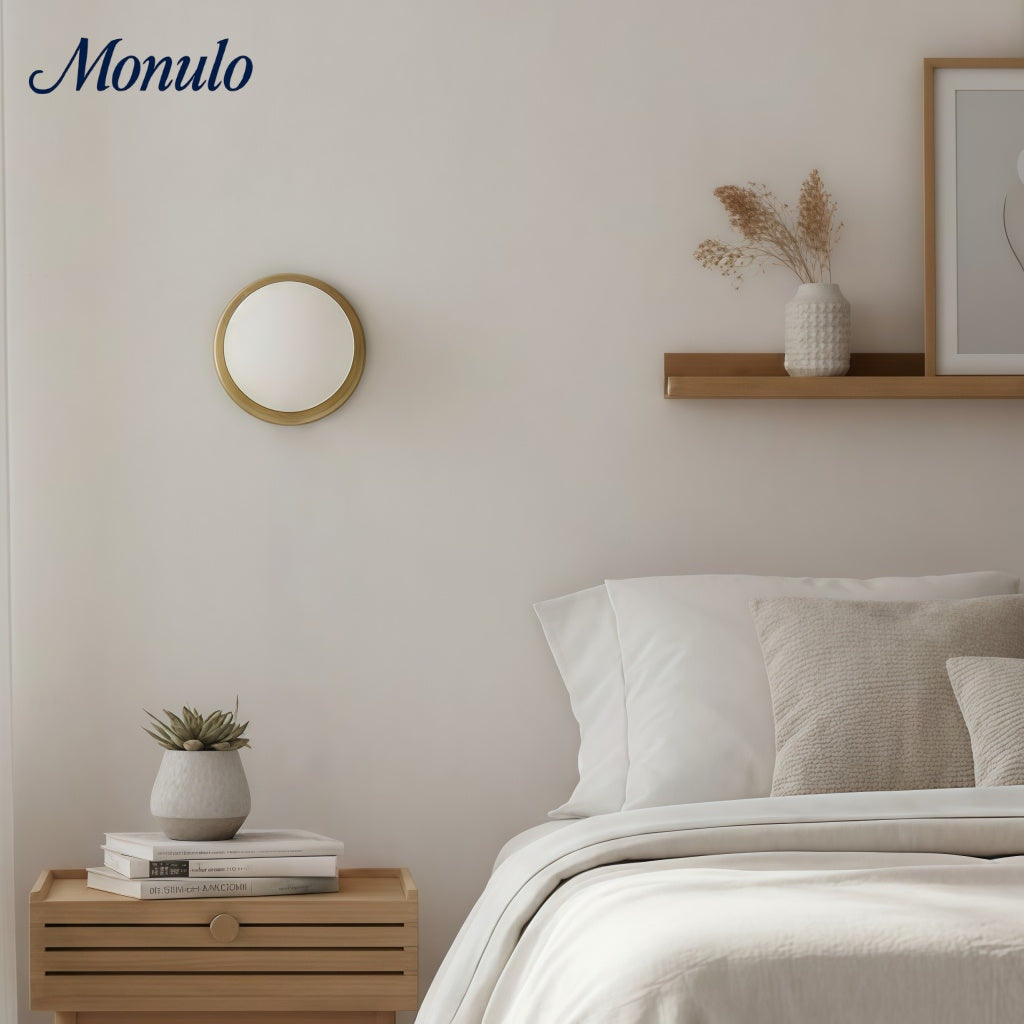 Applique murale Glorica en verre dépoli – Lampe murale minimaliste pour salon et chambre