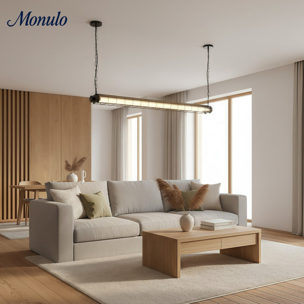 Driscoll Minimalist Linear Chandelier for Modern Living Spaces