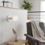 Bild in Gallery-Viewer laden, Glorica Glas Industrieller Metallrahmen Wandlampe – Minimalistische große Glühbirnen-Wandlampe für Wohnzimmer
