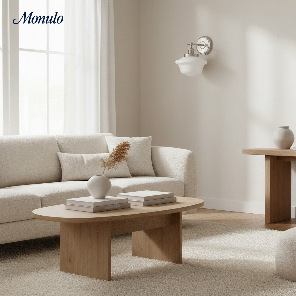 Crelina Clear oder Milchglas Industrielle Wandleuchte – Moderne Badezimmer-Waschtischbeleuchtung