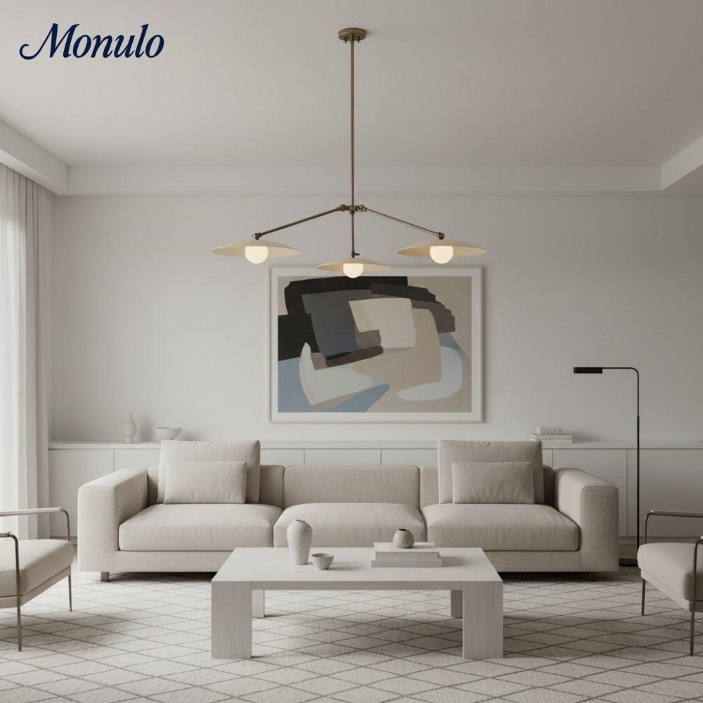 Lustre arqué en métal massif Curva – Suspension de style industriel-moderne pour salle à manger