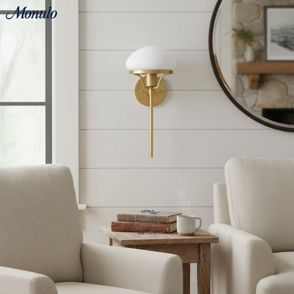 Ornato Luxe Minimalist Black Matte Wall Lamp - Contemporary Wall Mounted Fixture for Bedroom