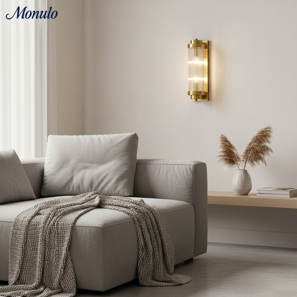 Bravira Pfeiler Versetzte Wandleuchte – Minimalistische Moderne Wandleuchte für Wohnzimmer