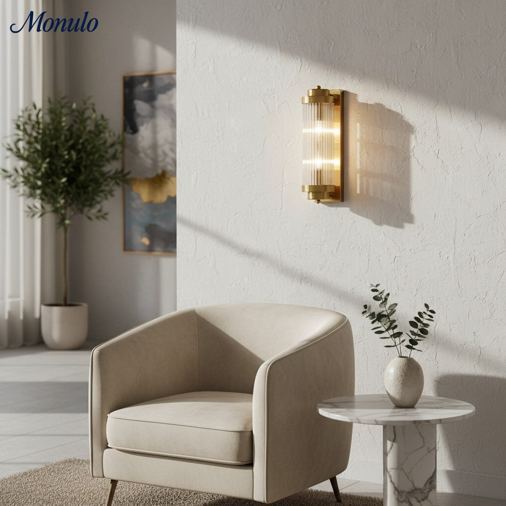 Bravira Pfeiler Versetzte Wandleuchte – Minimalistische Moderne Wandleuchte für Wohnzimmer