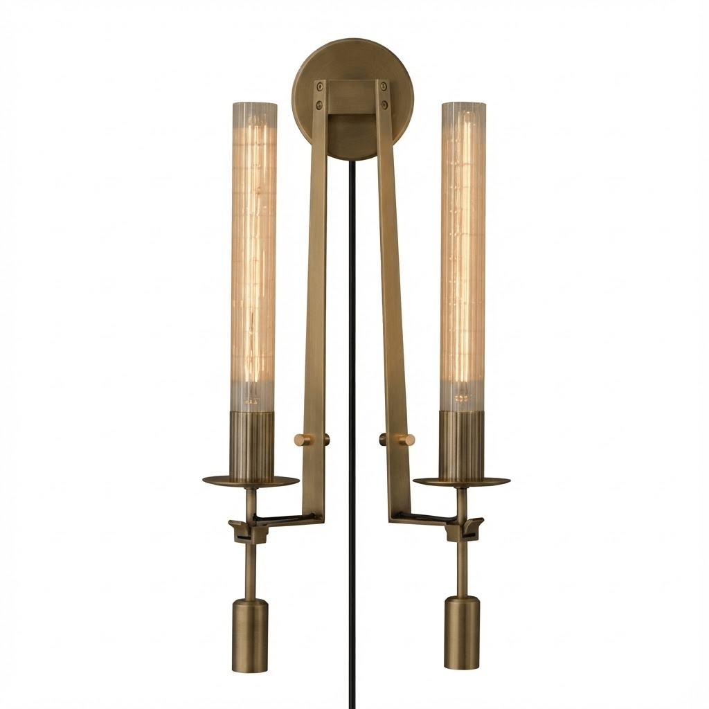 French Classicism Brass Plug-In Wall Light - product image 82