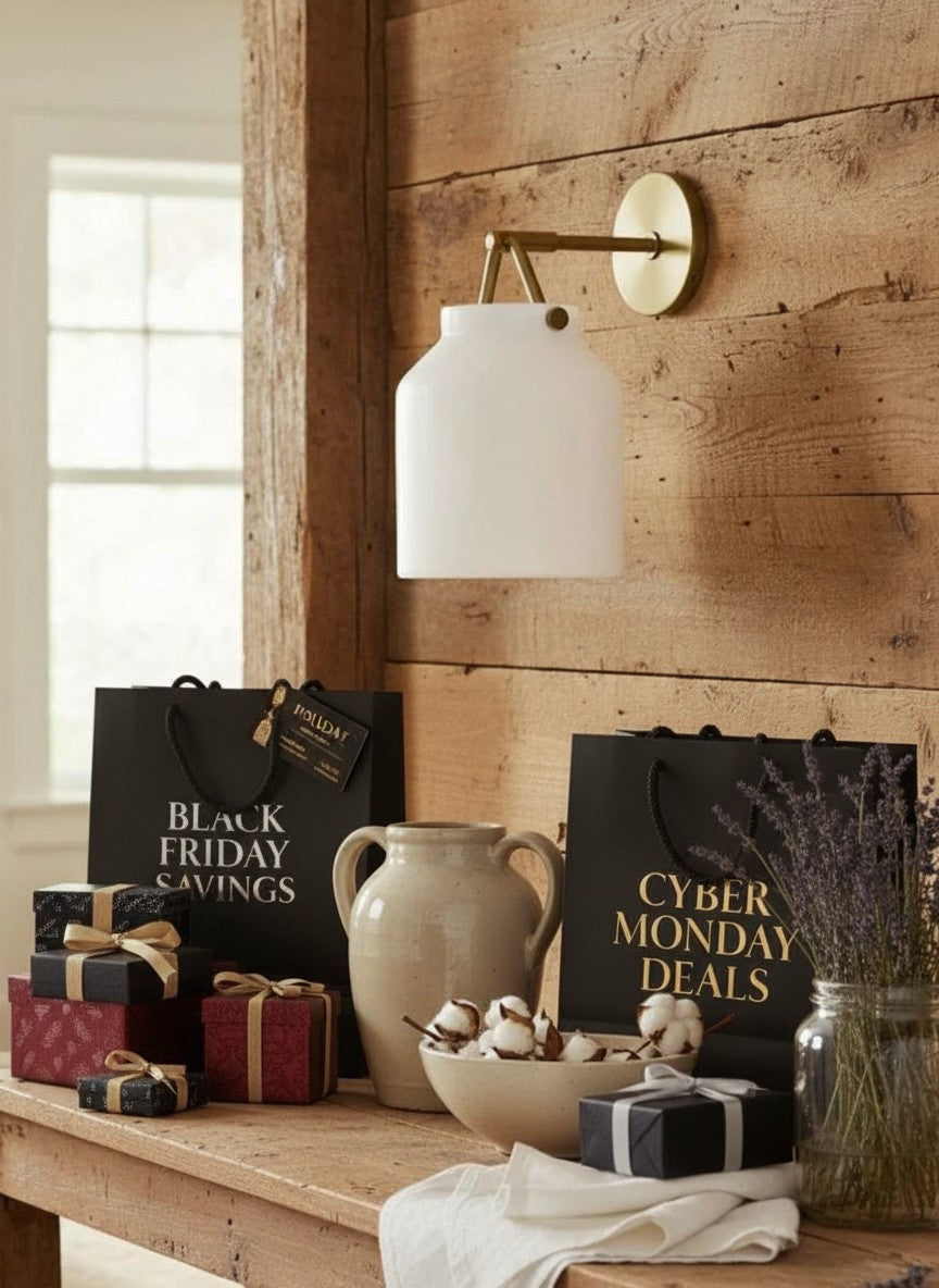 Applique minimaliste Hanton – Applique vintage en verre laiteux et accents métalliques 