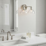 Load image into Gallery viewer, Glavira Recycled Glass Wall Sconce - Modern Bathroom Vanity Light
