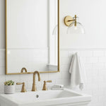 Load image into Gallery viewer, Glavira Recycled Glass Wall Sconce - Modern Bathroom Vanity Light
