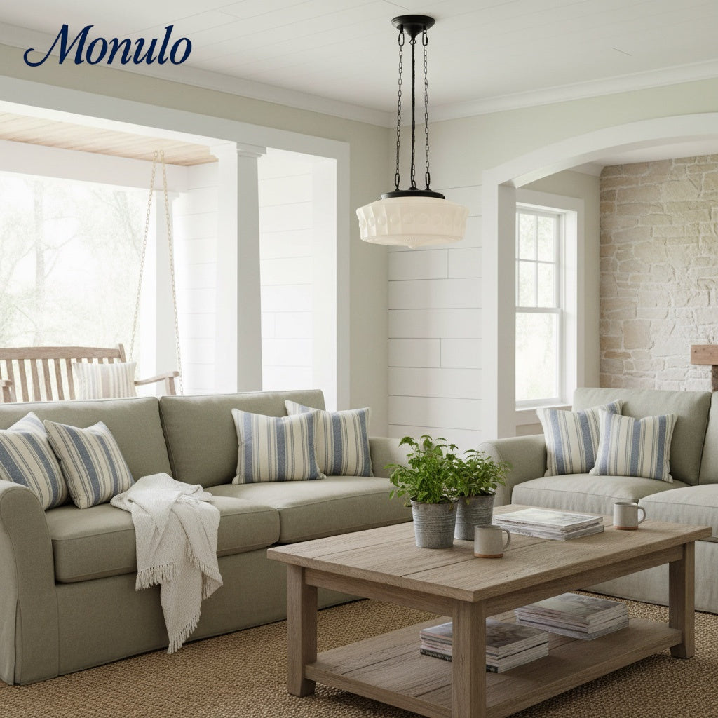 Dretta Tiered Drum Shade Pendant – Versatile Ceiling Light for Residential and Commercial Interiors