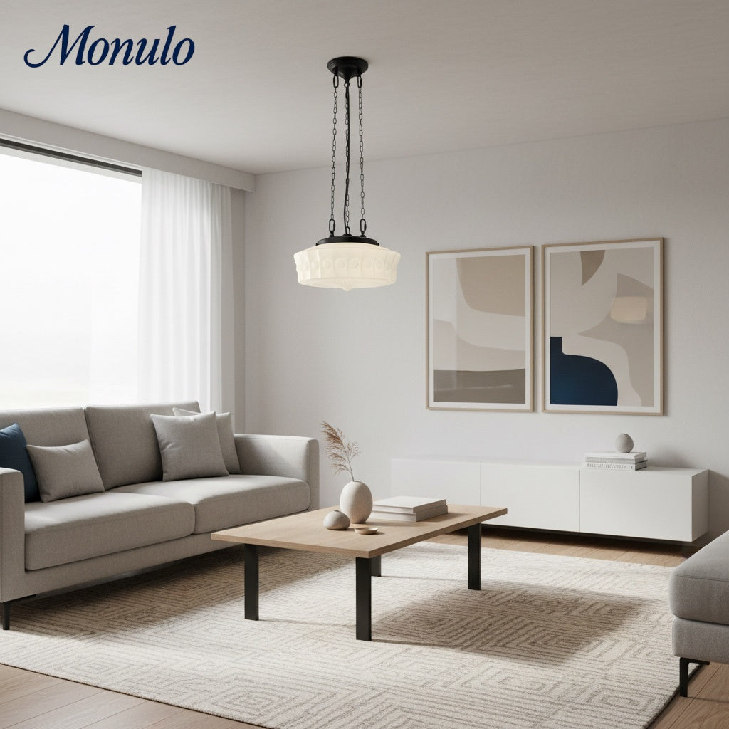 Dretta Tiered Drum Shade Pendant – Versatile Ceiling Light for Residential and Commercial Interiors