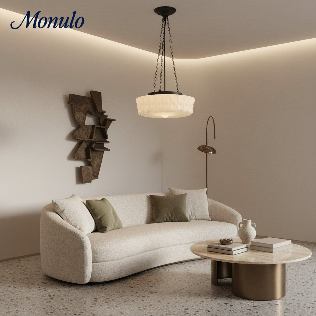 Dretta Tiered Drum Shade Pendant – Versatile Ceiling Light for Residential and Commercial Interiors