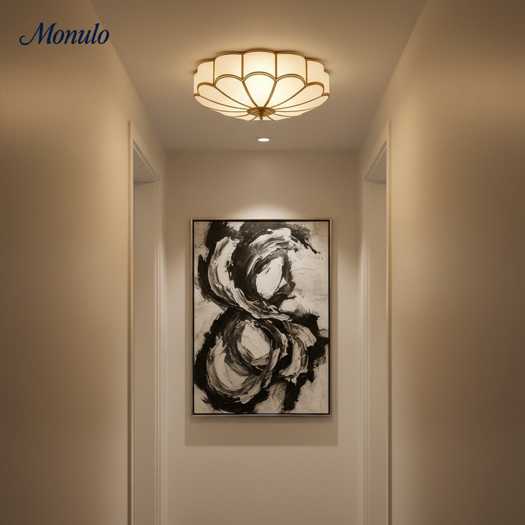 Flora Elegant Deco Ceiling Light – Artistic Flush Mount for Dining Rooms and Foyers
