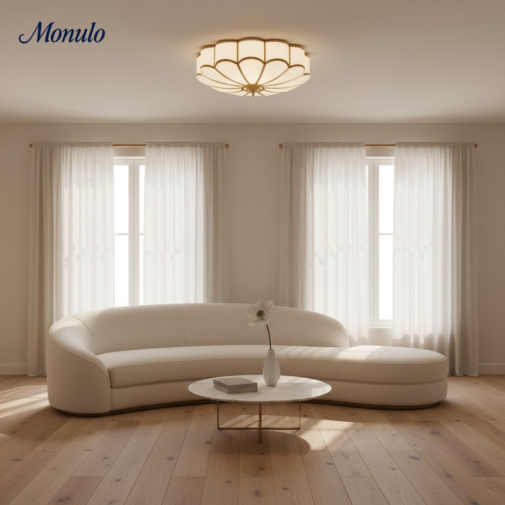 Flora Elegant Deco Ceiling Light – Artistic Flush Mount for Dining Rooms and Foyers