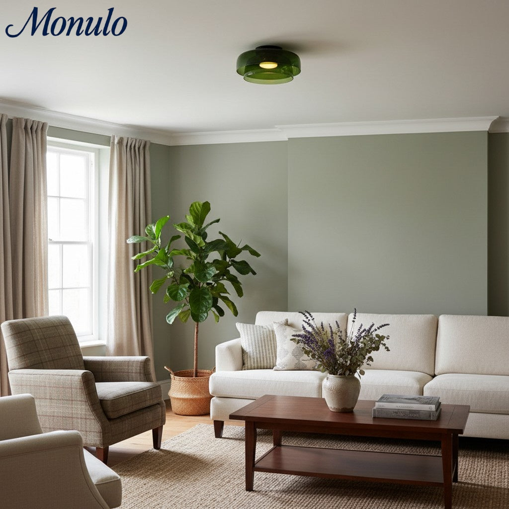 Verdoma Applique Plafonnier en Verre Multicouche Sculptural Design Moderne Scandinave pour Espaces de Vie