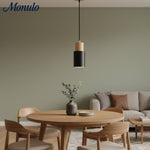 Cargar imagen en el visor de la Galería, Lámpara colgante cilíndrica Verdoma Playful Macaron - Cadena ajustable para iluminación de hogar y cafetería