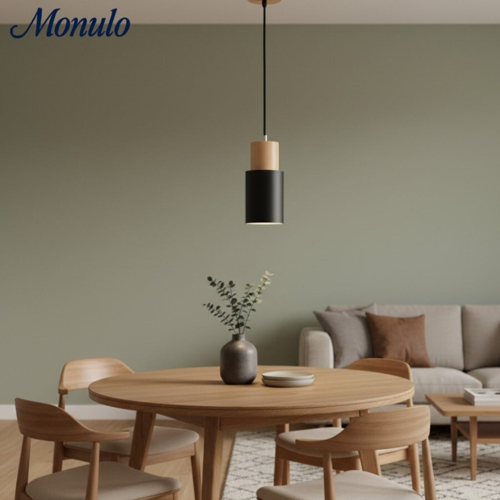 Lámpara colgante cilíndrica Verdoma Playful Macaron - Cadena ajustable para iluminación de hogar y cafetería