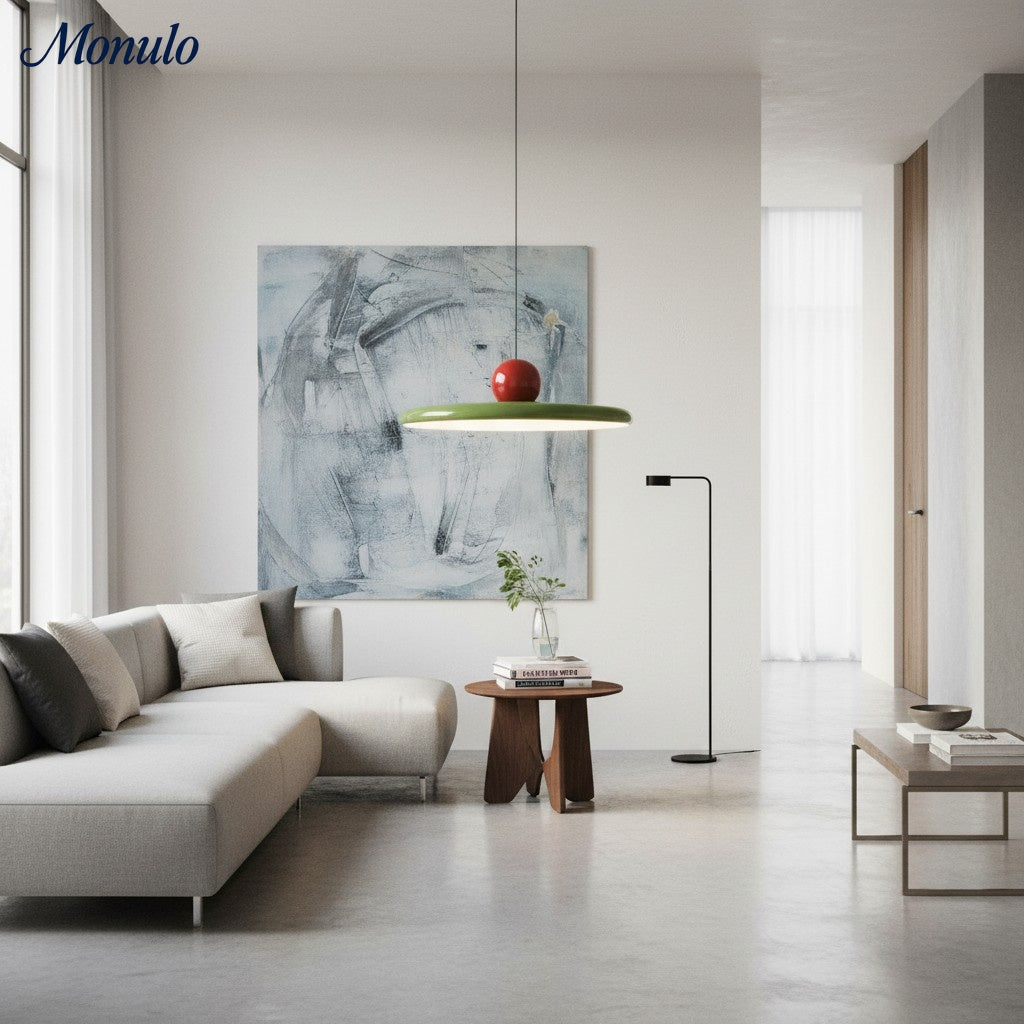 Verdoma Disc and Orb Pendant Light - Nordic Style Hanging Light for Kitchen Islands and Dining Rooms