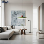 Lámpara colgante Verdoma de disco y orbe - Luz colgante de estilo nórdico para islas de cocina y comedores