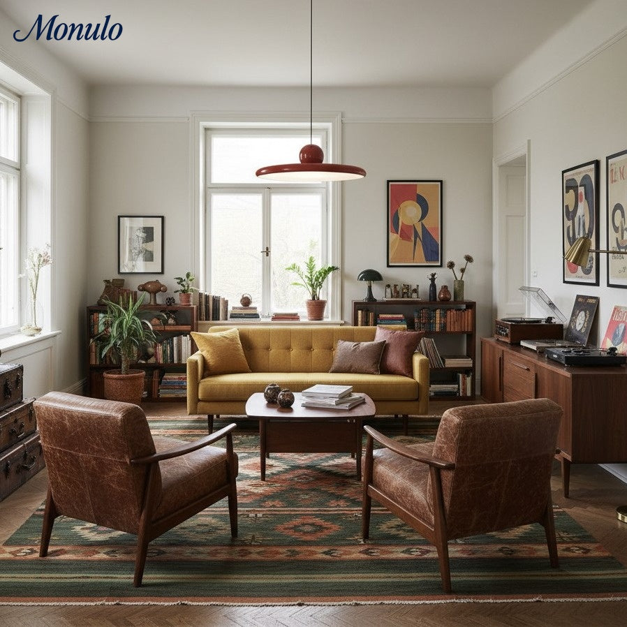 Verdoma Disc and Orb Pendant Light - Nordic Style Hanging Light for Kitchen Islands and Dining Rooms