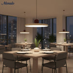 Load image into Gallery viewer, Verdoma Disc and Orb Pendant Light - Nordic Style Hanging Light for Kitchen Islands and Dining Rooms