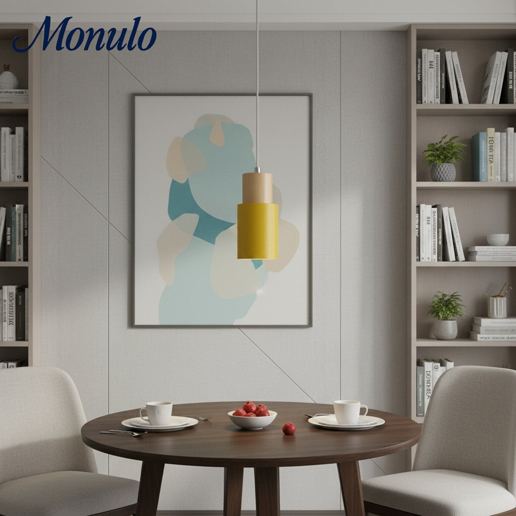 Lámpara colgante cilíndrica Verdoma Playful Macaron - Cadena ajustable para iluminación de hogar y cafetería