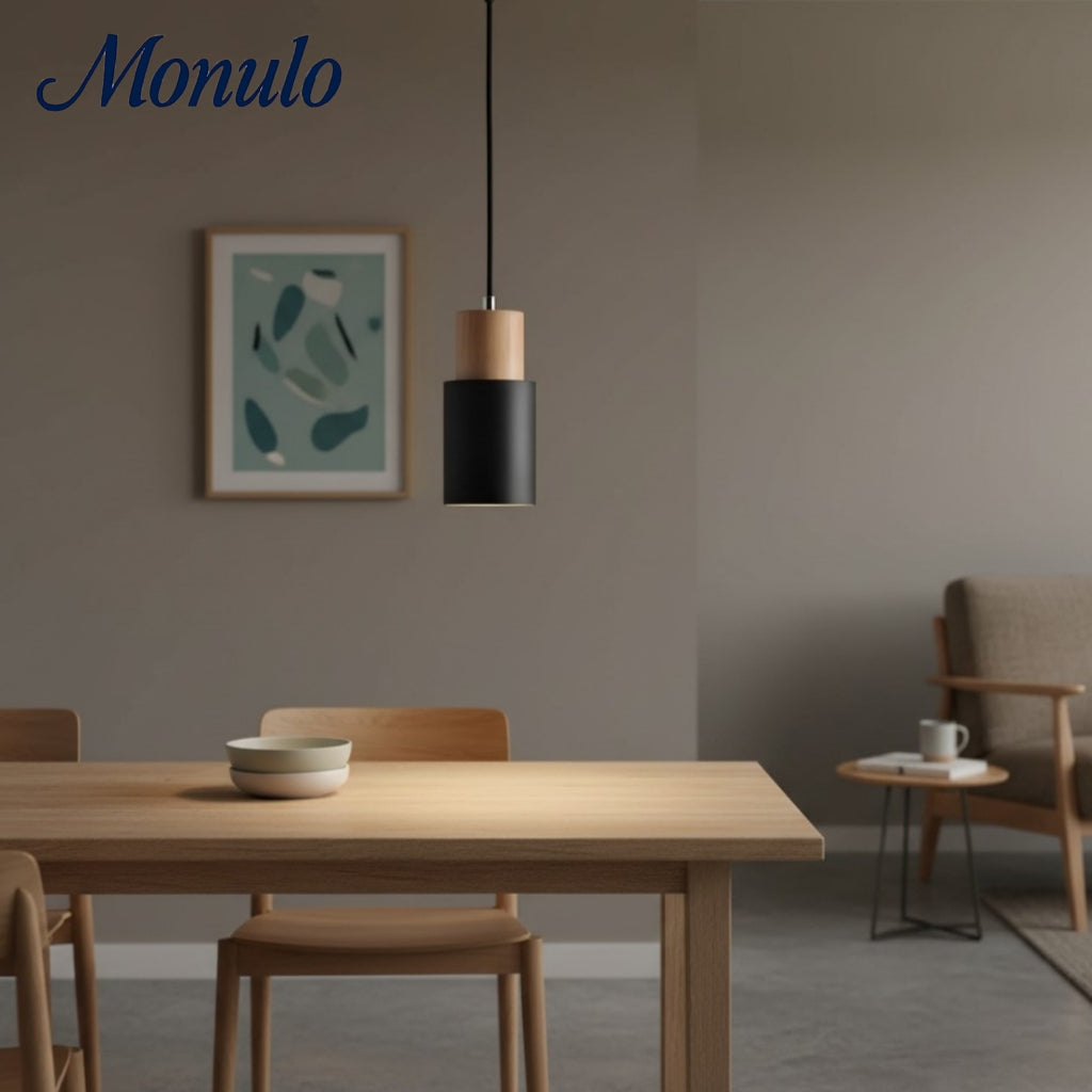 Lámpara colgante cilíndrica Verdoma Playful Macaron - Cadena ajustable para iluminación de hogar y cafetería