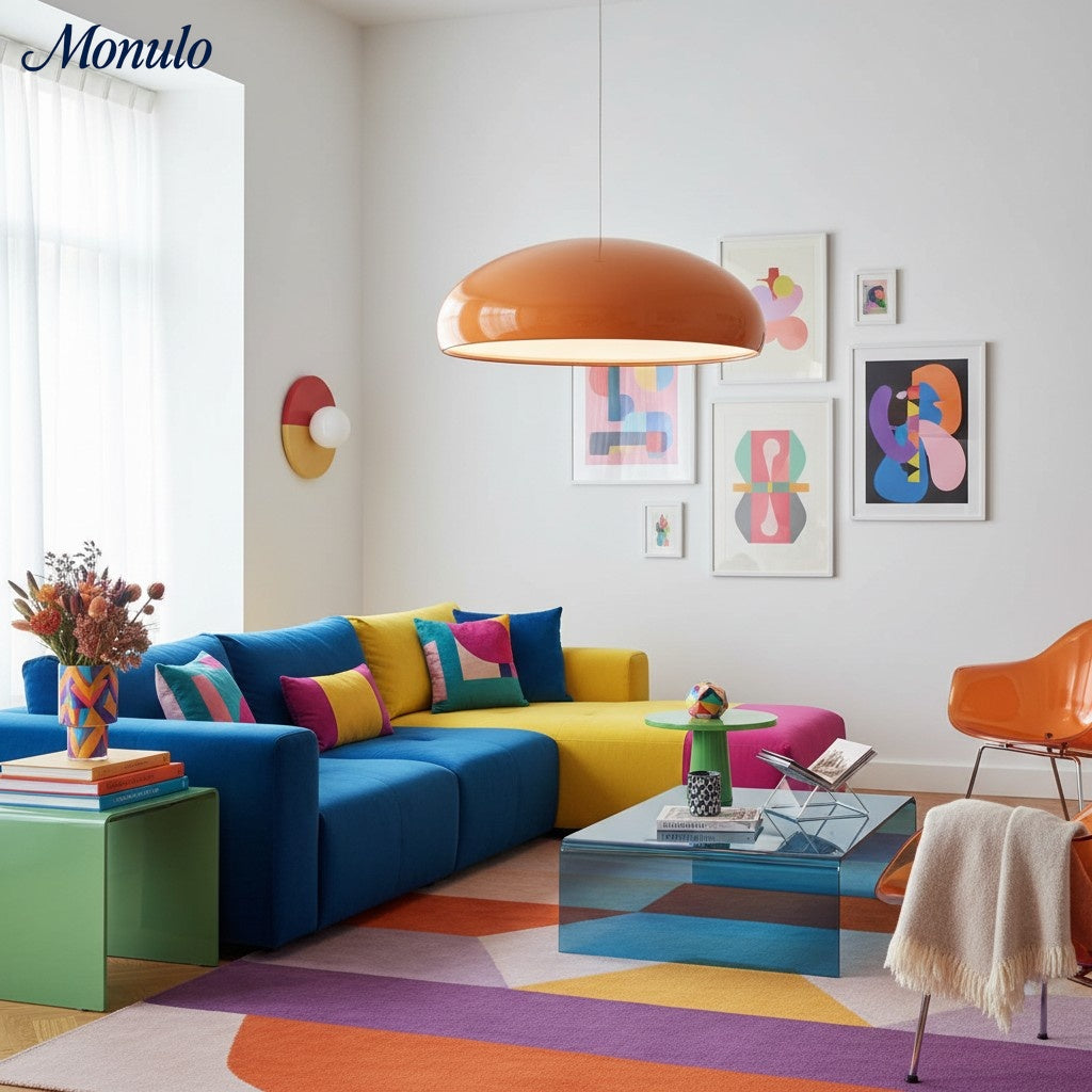 Verdoma Sleek Modern Metal Bowl Pendant Light for Bedrooms and Hallways