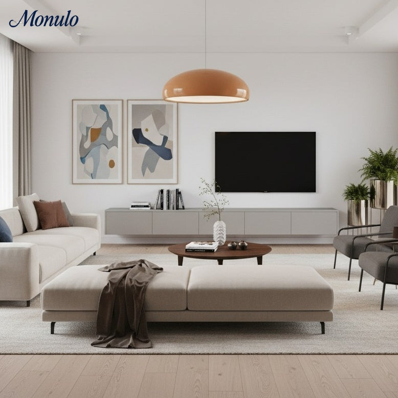 Verdoma Sleek Modern Metal Bowl Pendant Light for Bedrooms and Hallways