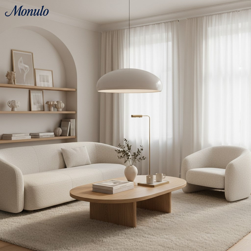 Verdoma Sleek Modern Metal Bowl Pendant Light for Bedrooms and Hallways