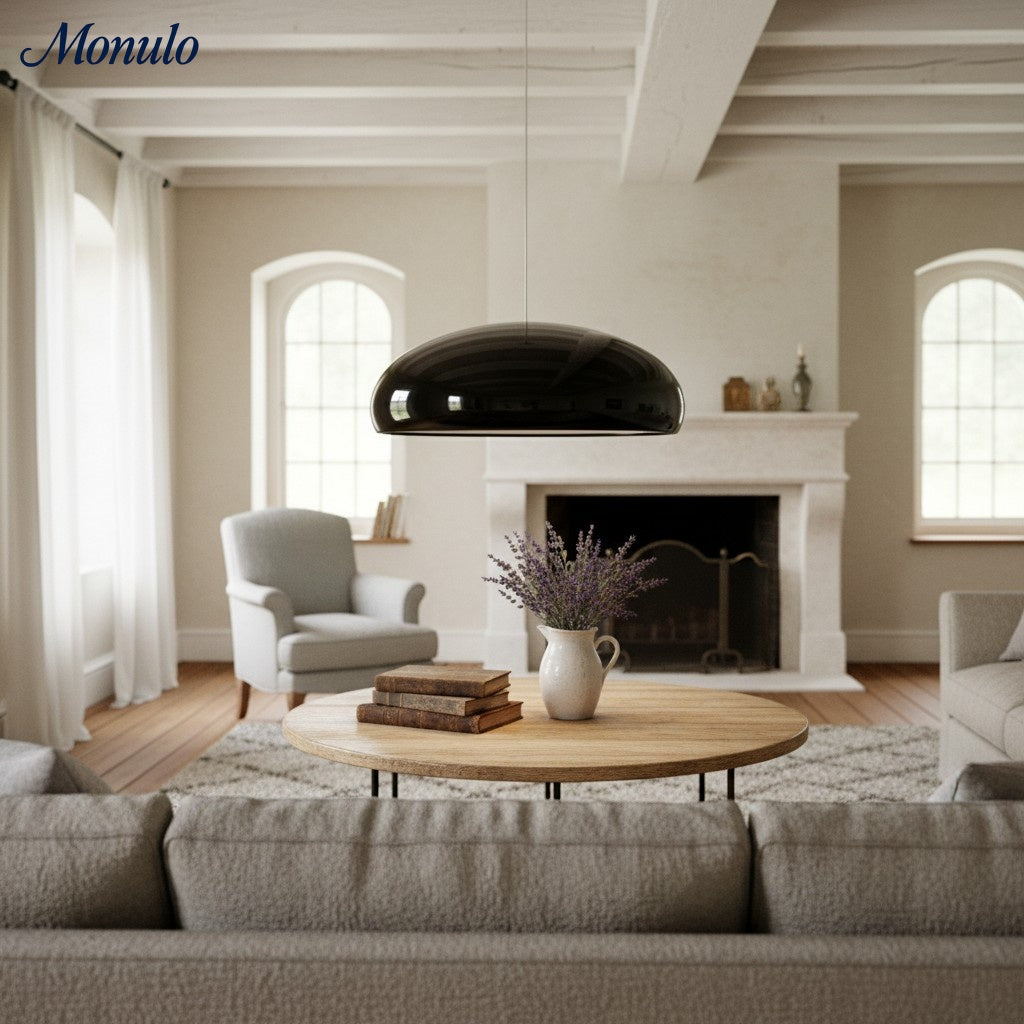 Verdoma Sleek Modern Metal Bowl Pendant Light for Bedrooms and Hallways