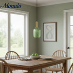 Load image into Gallery viewer, Verdoma Vintage Lantern Stained Glass Pendant Light - Retro Design for Dining Room Kitchen Living Space